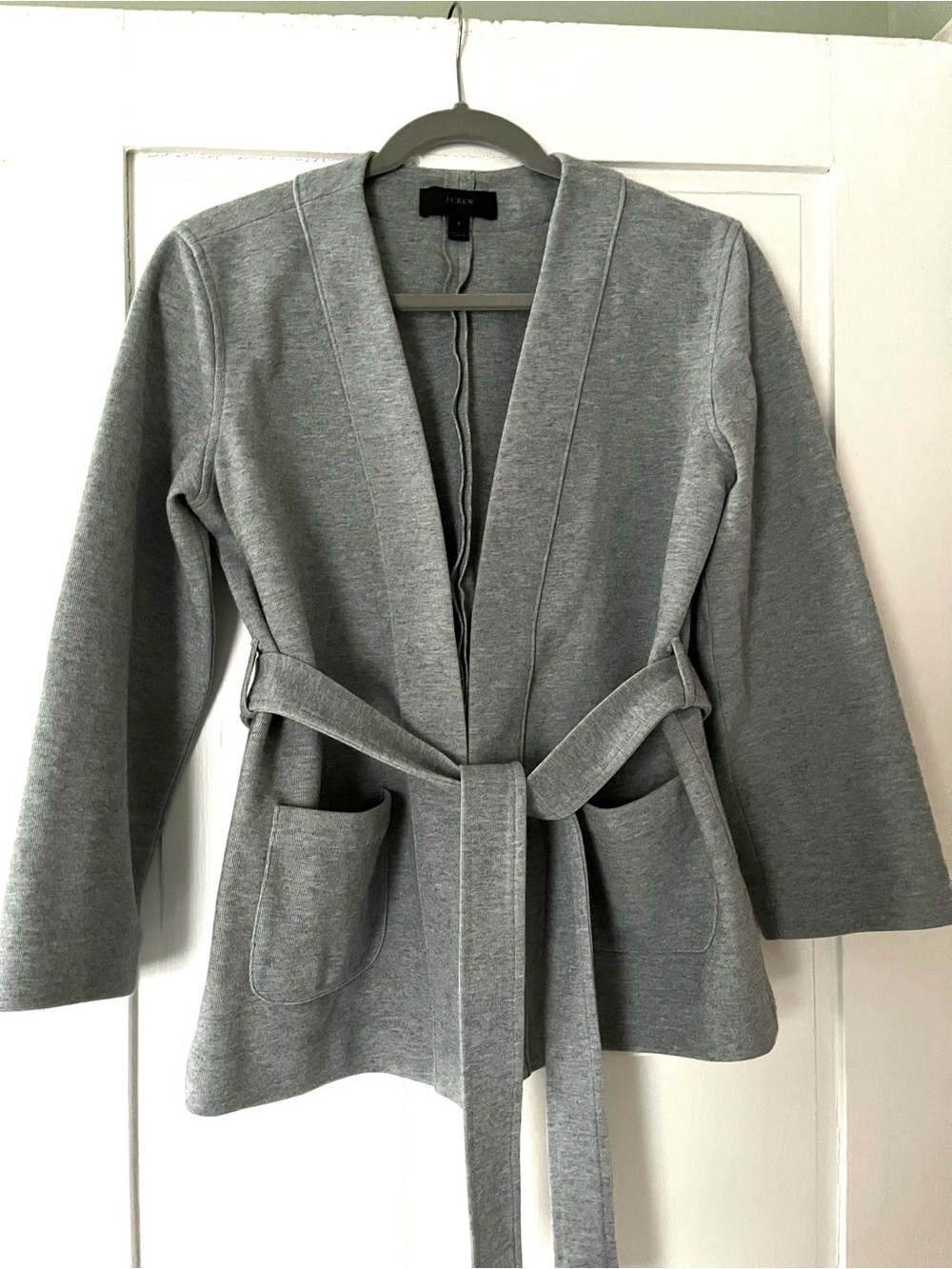 J. Crew Belted Knit Jacket